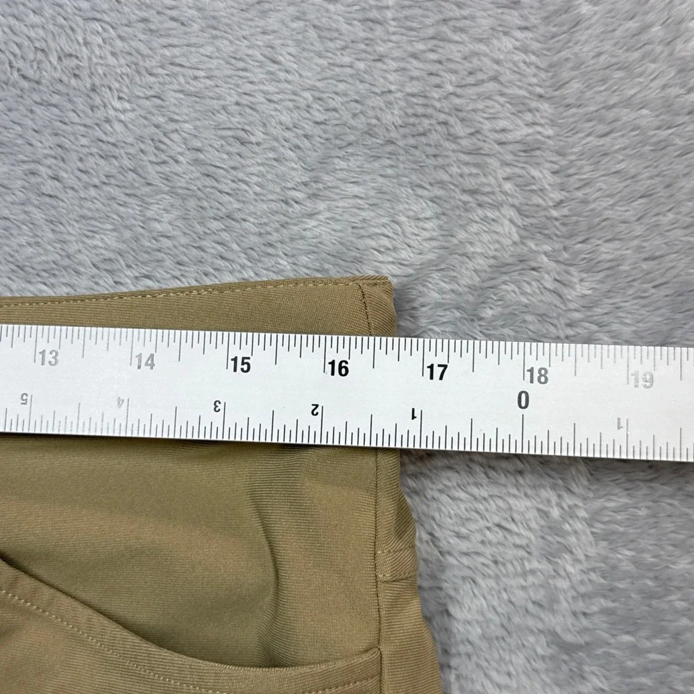 Lululemon Commission Pants Men 34 (Fits 33x30) Tan Khaki Golf Chino Stretch